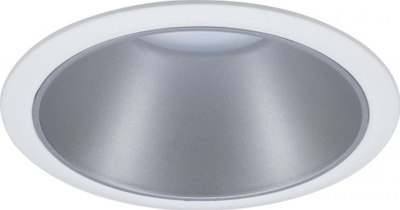 Spot tavanor LED Paulmann Cole 93398, GU10, 10W, i bardhë mat me argjend nga brenda