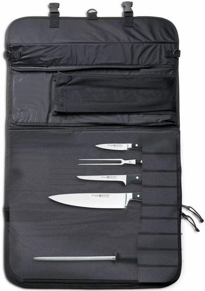 Çantë për thika Wusthof Cook's Case 18 Slot, 18 vende, me bravë sigurie, e zezë