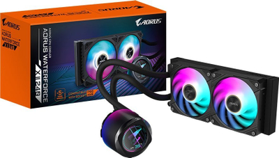 Ftohëse me ujë Gigabyte Aorus WaterForce X II 240 - RGB LCD, 240mm