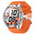Smartwatch Gravity GT22-4, ekran me ngjyra, i papërshkueshëm nga uji, portokalli me të zezë