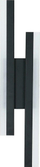 Llambë muri LED ZD142A, 16W, dritë e ftohtë e bardhë, e zezë