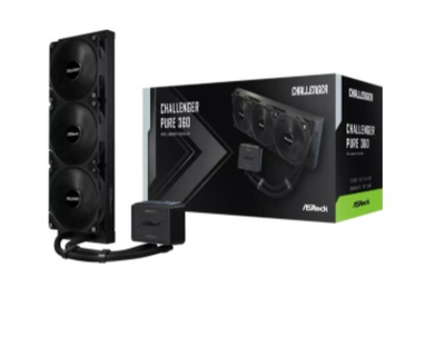 Ftohës ujor CPU ASRock Challenger Pure 360, radiator 360mm, 0dB, i zi