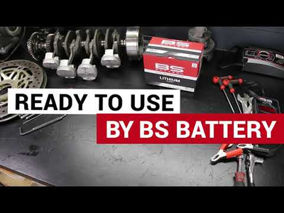 Bateri për motor BS Battery BSLi-04/06, 12.8V, LiFePO4, e kuqe
