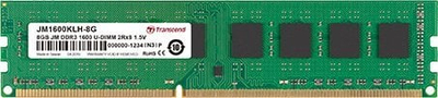 RAM Transcend JM1600KLH-8G, 8GB, DDR3 1600MHz, i gjelbër