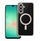 Futrollë OEM Electro Mag Cover për Samsung Galaxy A26, kompatibile me MagSafe, transparente, titanium
