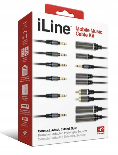 Set kabllosh audio IK Multimedia iLine Cable Kit, 6 copë, 30 cm 60 cm 1.5 m, i zi