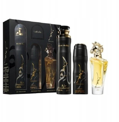 Set dhuratë Lattafa Maahir, unisex, aromë orientale, multikolor