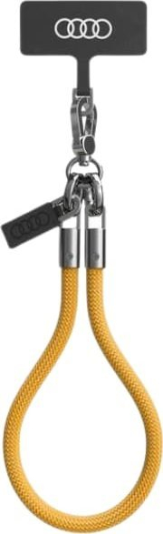 Varg telefoni Audi Universal Phone Lanyard 28cm, 8mm, i zi me të verdhë