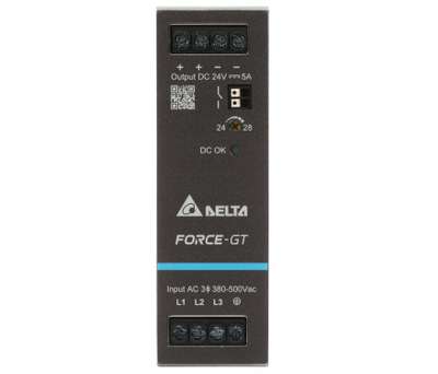 Furnizim energjie industrial Delta Electronics DRF-24V120W3GBA, 24V, 120W, trefazor