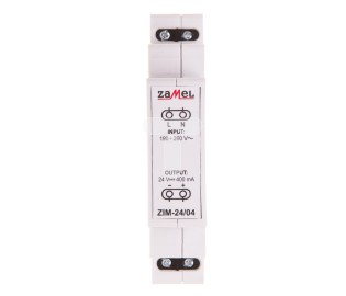 Напојување Замел ZIM-24/04, 24V DC, 0.4A, бело