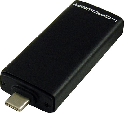 Kuti e jashtme për SSD M.2 LC-Power LC-M2-C-42MM, USB 3.1 Gen 2 Type-C, alumin, e zezë