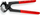Pincë marangozësh Knipex 51 01 210, 210mm, me kokë çekiçi, e kuqe