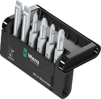 Set i majeve për kaçavida Wera 05056474001, 1/4", 6 copë
