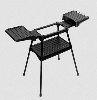 Grill elektrik për kopsht Gotie GGE-2200, 2200W, pllakë që s'ngjit, i zi