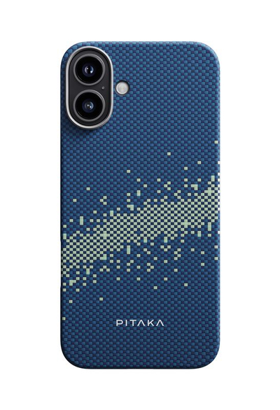 Mbrojtëse për celular Pitaka Tactile Woven StarPeak Milky Way Galaxy për iPhone 16