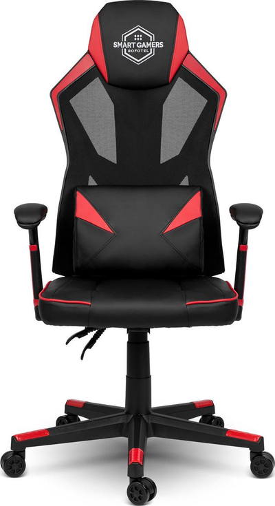 Karrige gaming Shiro Smart Gamers, lëkurë eco, mban gjer në 120 kg, e zezë me të kuqe