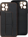 Futera telefoni me Leather Kickstand për Xiaomi Redmi 13C Poco C65, lëkurë sintetike, me këmbë mbështetëse, e zezë