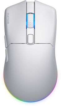 Maus wireless Hator Pulsar 3, optik, i bardhë