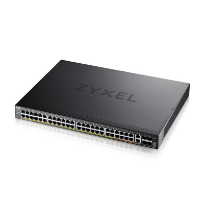 Менаџиран свич Zyxel XGS2220-54HP, L3 Gigabit, PoE+, црн