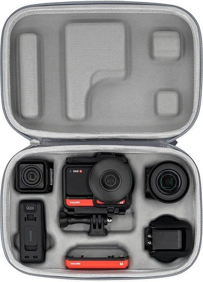 Kuti transporti Insta360 ONE R Carry Case, për kamera dhe aksesorë, gri