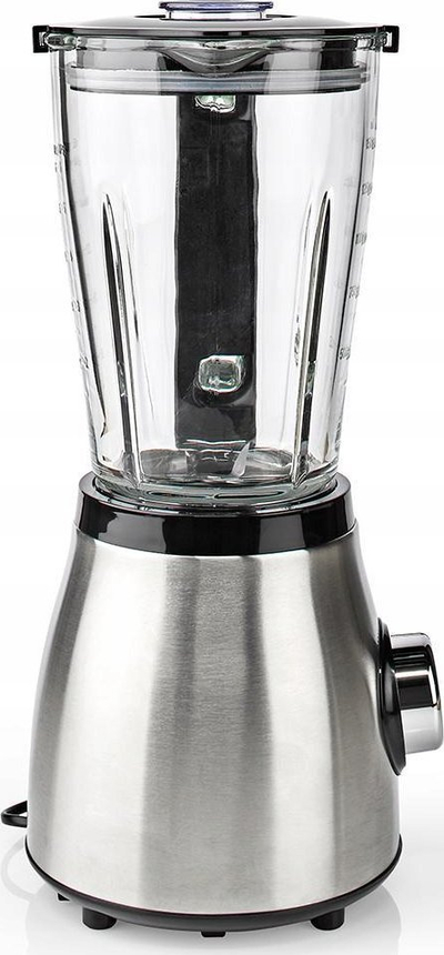 Blender tavoline Nedis, 800W, kavanoz qelqi 1.5L, ngjyrë argjendi me të zezë