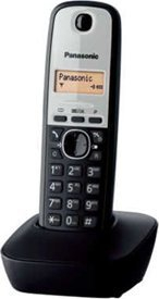 Telefon fiks pa tel Panasonic KX-TG1911FXG, DECT, me ekran me dritë, ngjyrë e zezë