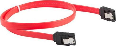 Kabllo Lanberg (CA-SASA-14CC-0050-R), SATA në SATA, 0.5 m, e kuqe