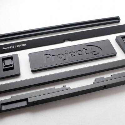 Tastierë mekanike Ducky Project D Outlaw65 Barebone, 65%, hot swappable, e zezë
