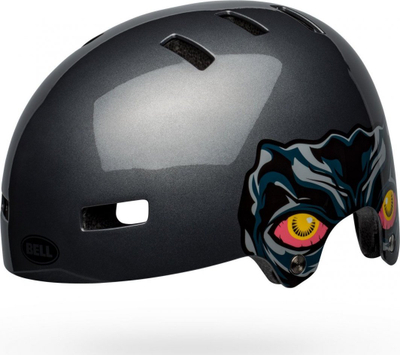 Helmetë fëmijësh Bell Span Nightwalker, XS 49-53 cm, BMX dhe skate, gri gunmetal me shkëlqim