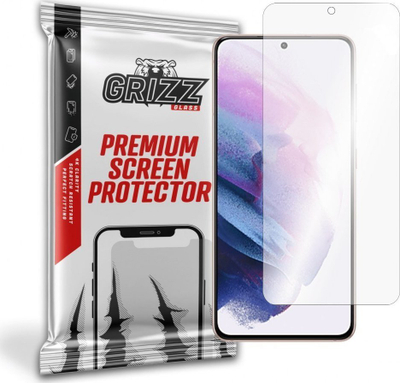 Xham mbrojtës hibrid GrizzGlass për Samsung Galaxy S21 Plus 5G, me pamje shumë të pastër, i fortë ndaj gërvishtjeve, transparent