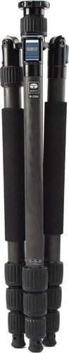 Tripod fotografik Sirui W-2204, karbon fiber, mban deri 18 kg, i zi