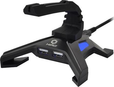 HIRO Atlas Mouse Bungee со USB 2.0 Хаб, Црно и Сино