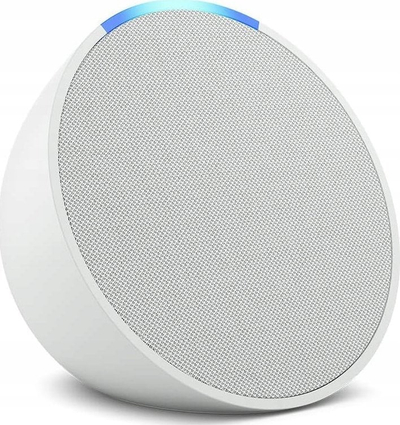 Altoparlant inteligjent Amazon Echo Pop, WiFi dhe Bluetooth, me Alexa në holandisht, i bardhë