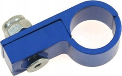 Mbajtëse tufe TurboWorks Single Mounting Bracket, alumin 5mm, për tub gome, blu