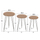 Set Nissa 3 tavolina anësore (HM18173.04), zezë