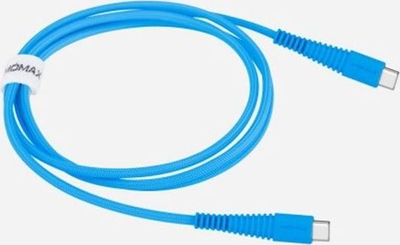 Kabllo USB C Momax Tough Link, USB C me USB C, 1.2m, blu