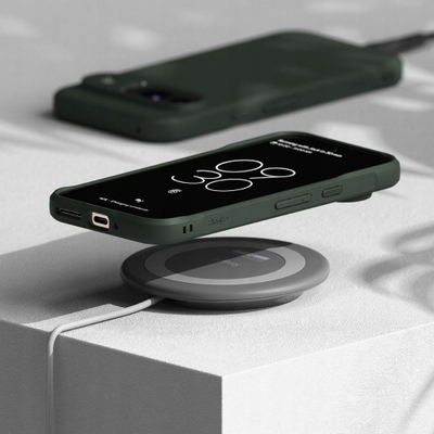 Futollë telefoni Ringke Onyx për Google Pixel 9, TPU, antibakteriale, jeshile e errët