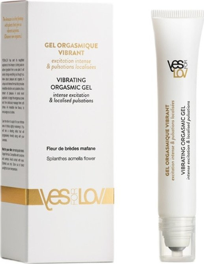 Xhel intim YesforLov Vibrating Orgasmic Gel, stimulues, 20ml, i bardhë