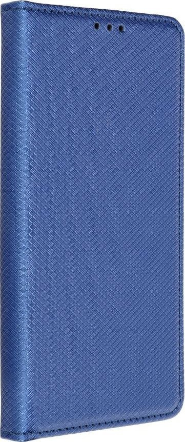 Кожна корица-книга за телефон Honor 70, магнетна, со функција држач, темно сина