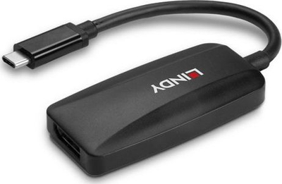 Adapter USB Lindy 43337, USB C në DisplayPort, 8K, i zi