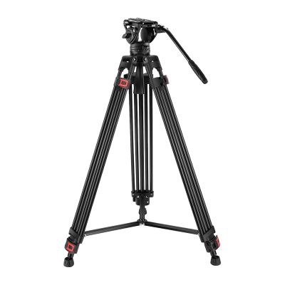 Tripod video NEEWER TP74, 187 cm, kokë fluide, i zi