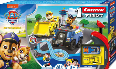 Патека за трки Carrera FIRST PAW Patrol On the Double, 2.9 m, за деца 3+, многуобојна