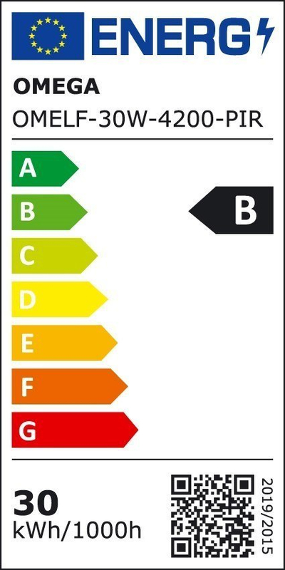 Projektor LED Omega OMELF 30W 4200K me sensor PIR, i zi