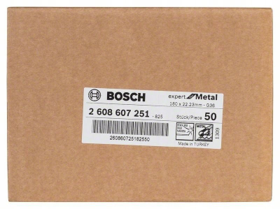 Disk gërryes për metal Bosch R444, 180mm, granulim 36, paketë 1 copë