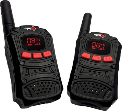 Set walkie talkie SpyX 20190, për kalamaj, i zi