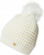Kapelë dimri Helly Hansen Snowfall Beanie, 100% akrilik, me pompon, e bardhë krem