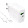Karikues muri Puro Daily Prolite, 45W, USB‑C PD dhe USB‑A, i bardhë