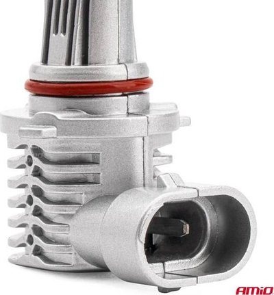 Llamba LED feneri Amio X1 HB3 9005 HIR1 9011 H10, 6500K, 12V, gri