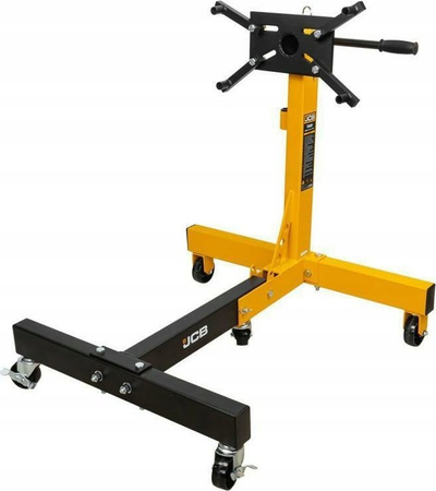 Qëndrim motori JCB Folding Engine Stand, 680 kg, me rrota, i verdhë