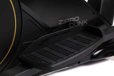 Biçikletë eliptike elektro-magnetike Zipro Dunk Gold, iConsole+, e zezë / artë
